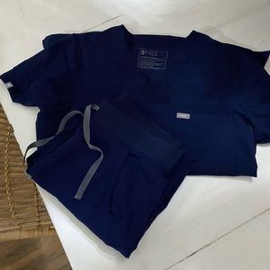 Figs Navy scrubs.